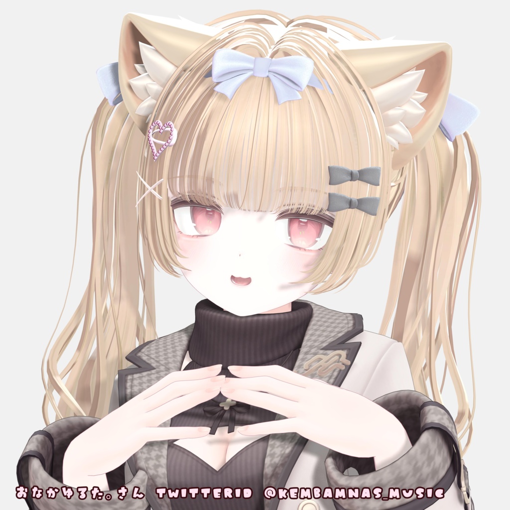 【VRChat】zirai_twin_hair