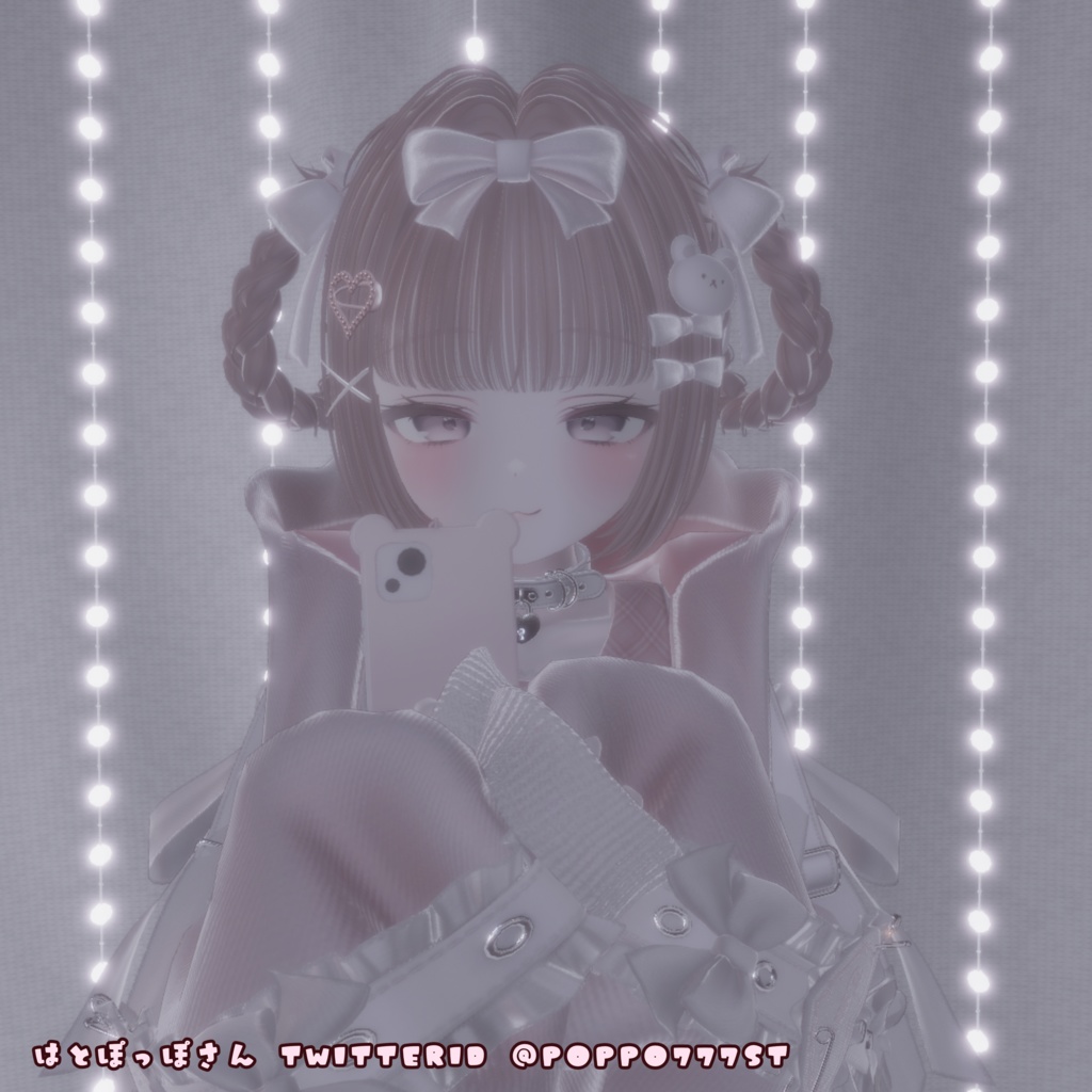 【VRChat】zirai_twin_hair