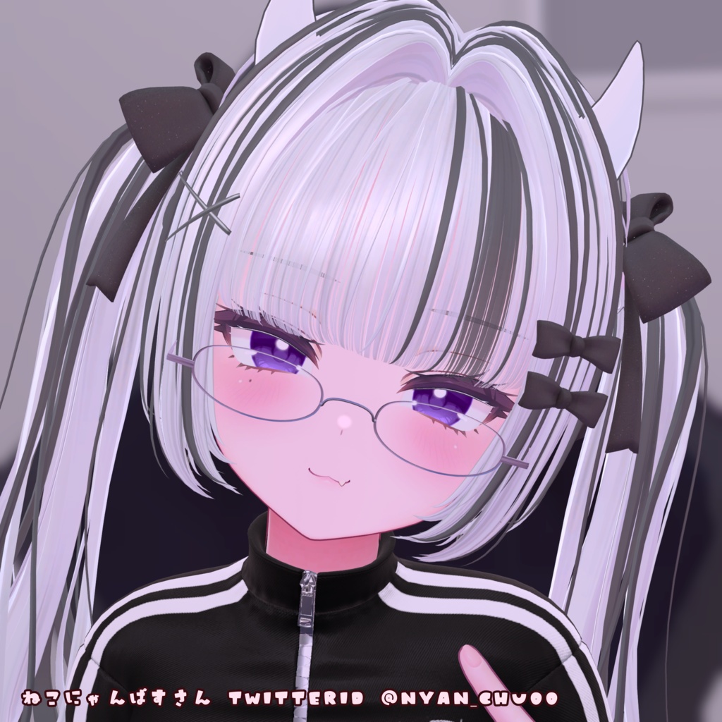 【VRChat】zirai_twin_hair