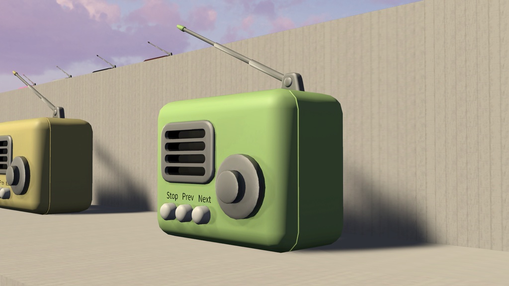 【cluster用】らじおっぽいプレイヤー【Unity】