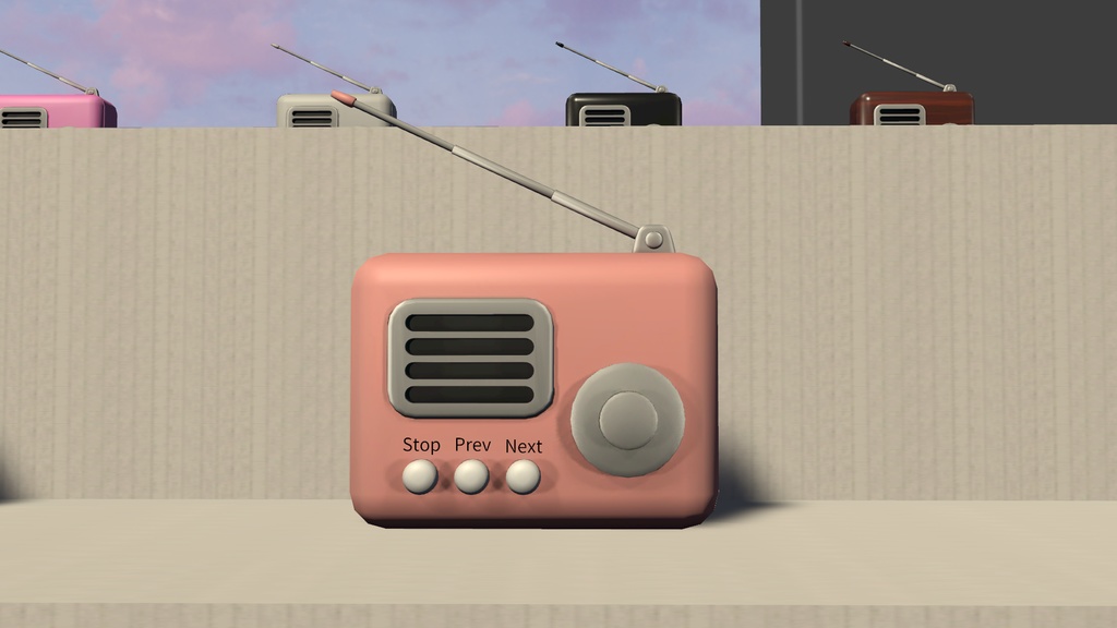 【cluster用】らじおっぽいプレイヤー【Unity】