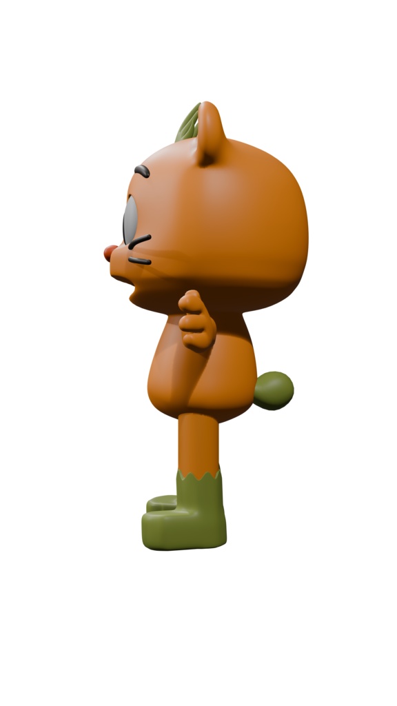 キャロットタイガー – 3D Tポーズマスコット