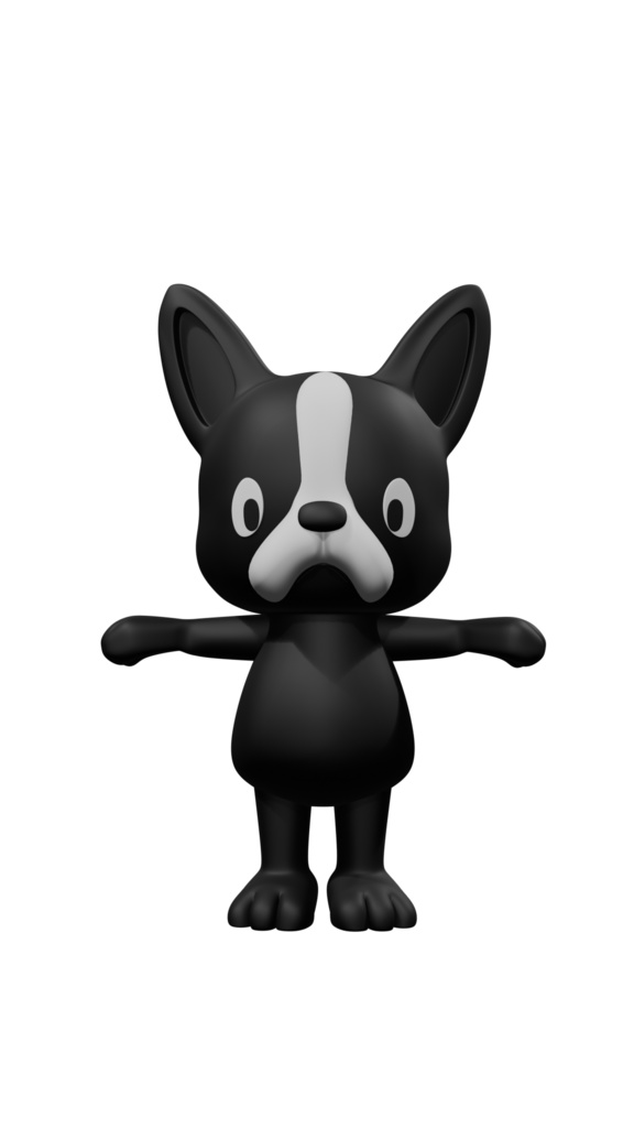 🐾 チワワ – 3D Tポーズ マスコット