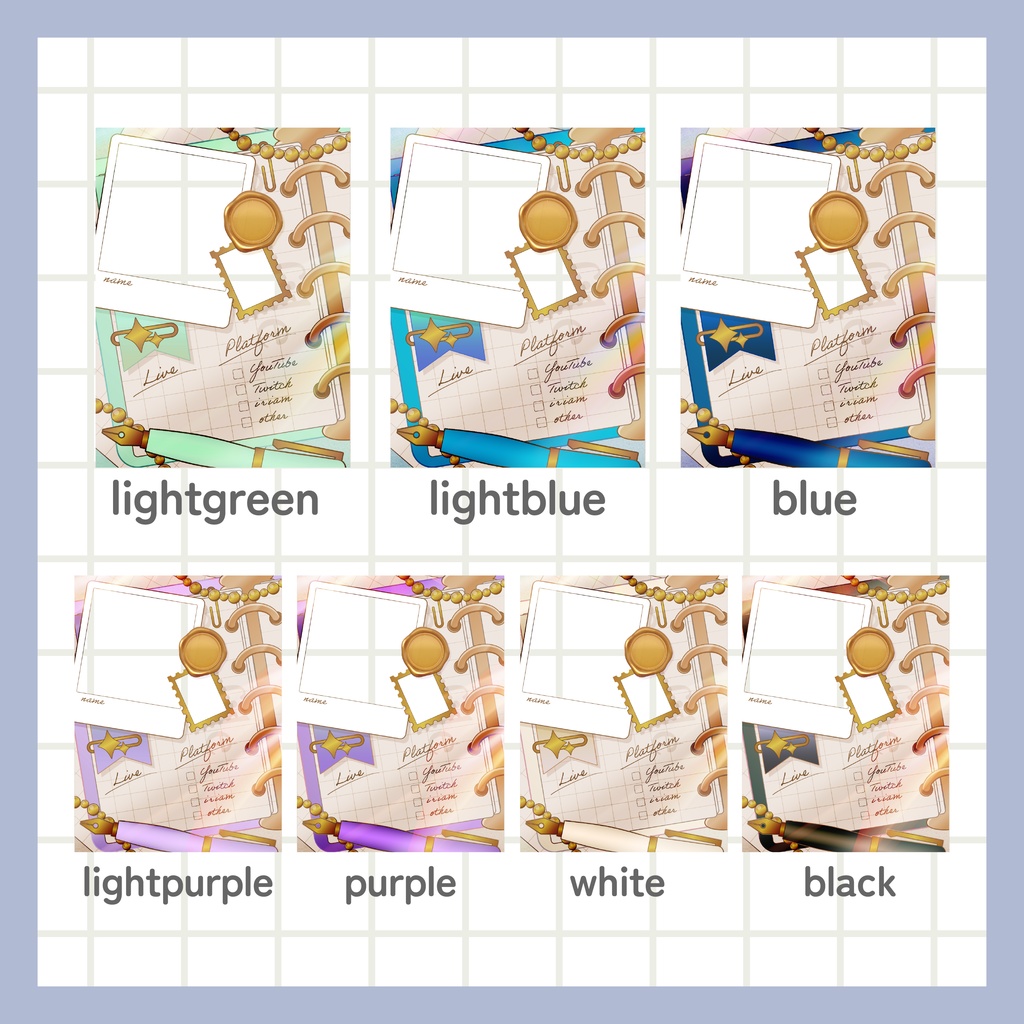 【無料】ノート風 宣伝画像 全13種