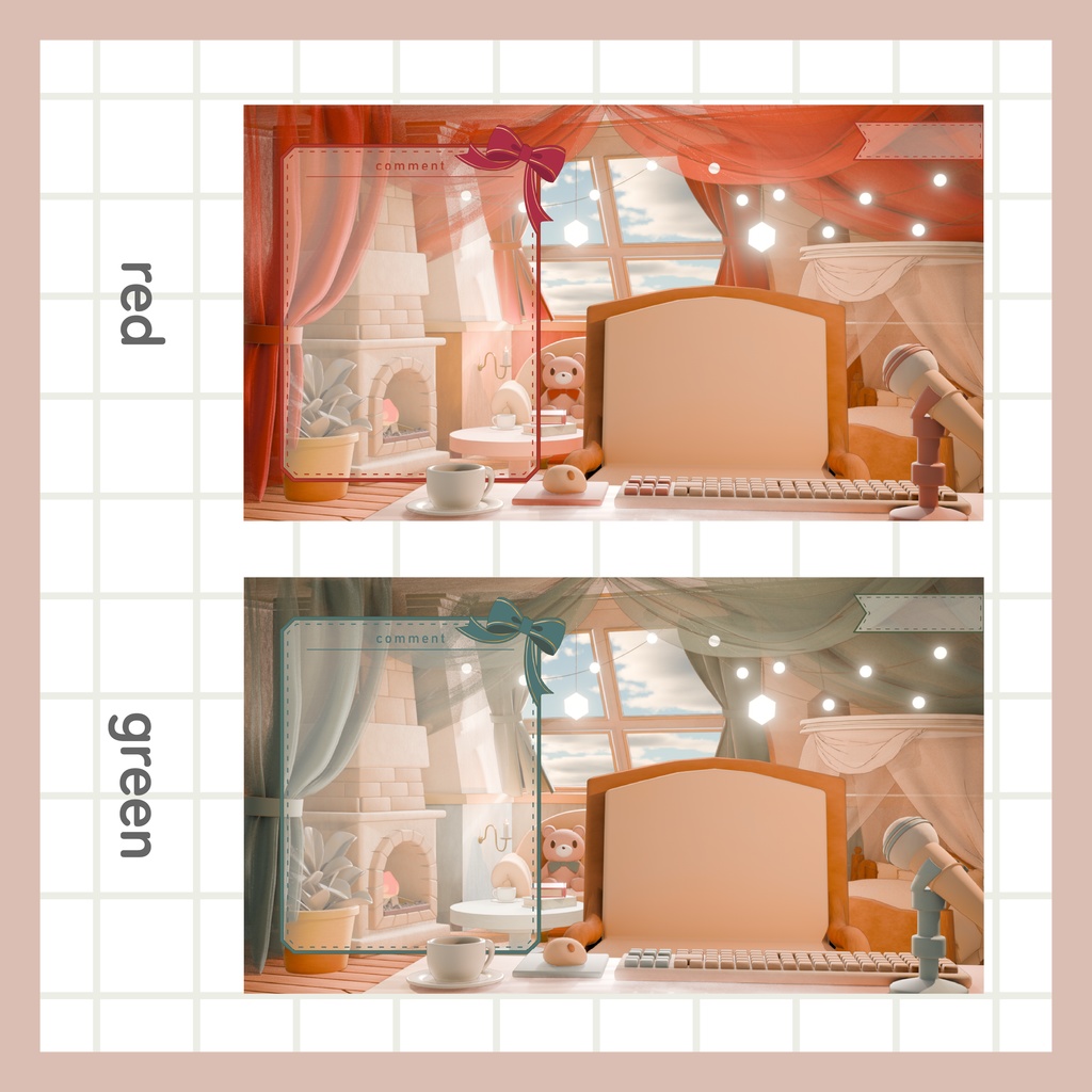 【12/27まで無料】クリスマスパック(背景1種サムネイル4種)