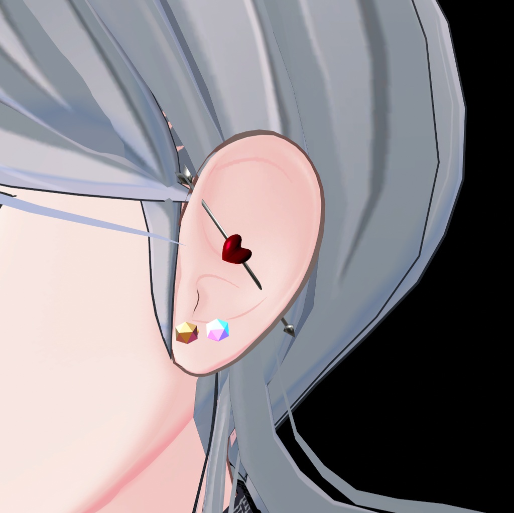 【3Dアクセサリー】ピアス 16種