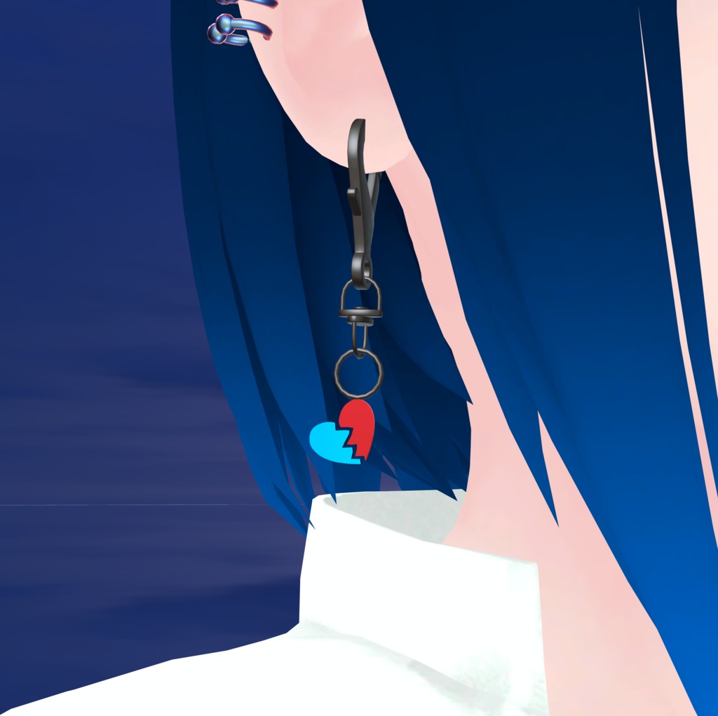 【3Dアクセサリー】ハートのアクセサリー