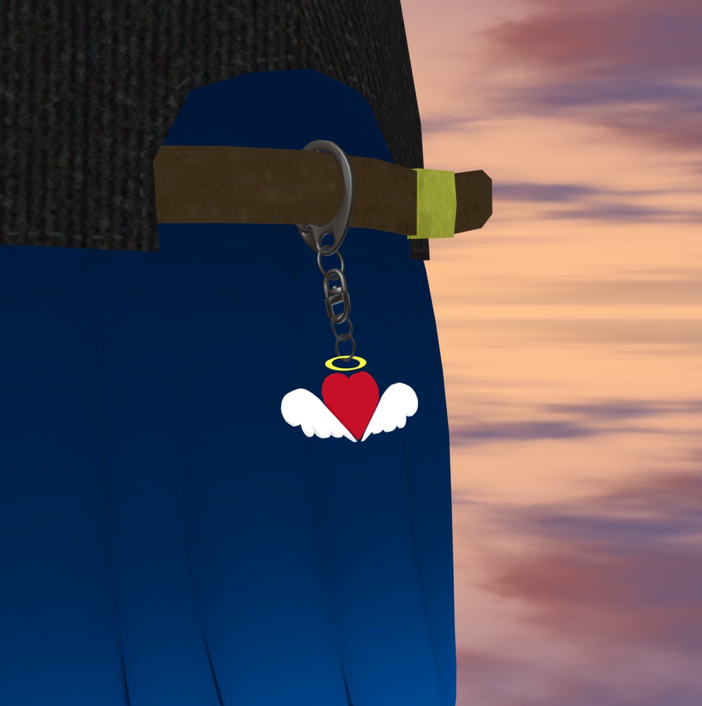 【3Dアクセサリー】ハートのアクセサリー