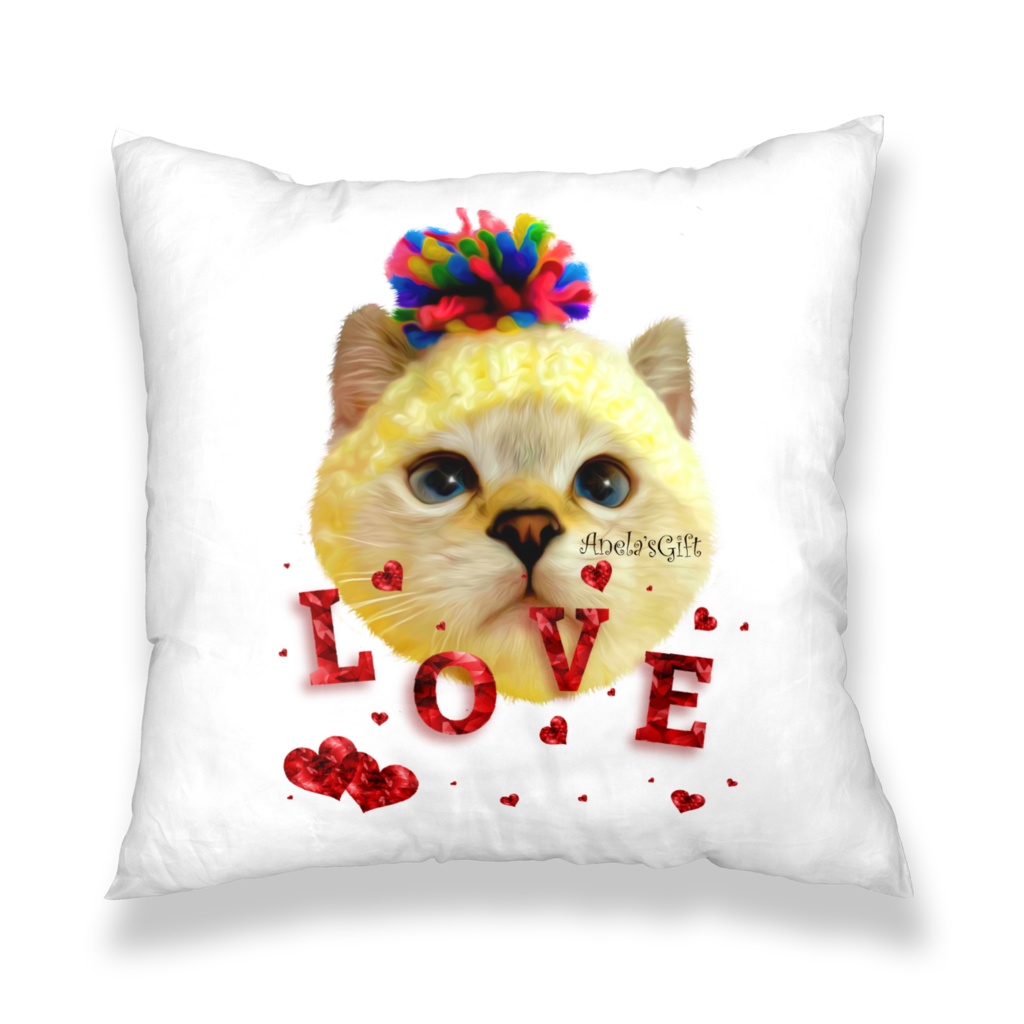 ぼうしねこクッション