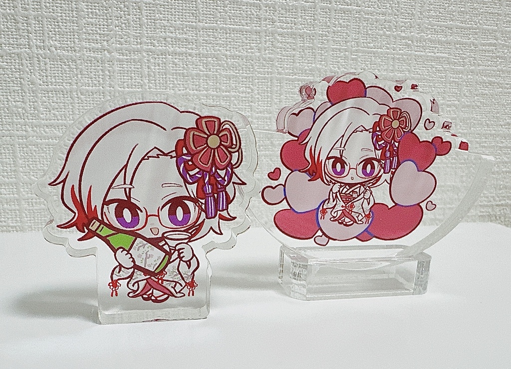 喜鶴⟡͚ミニアクリルスタンドブロック2個セット