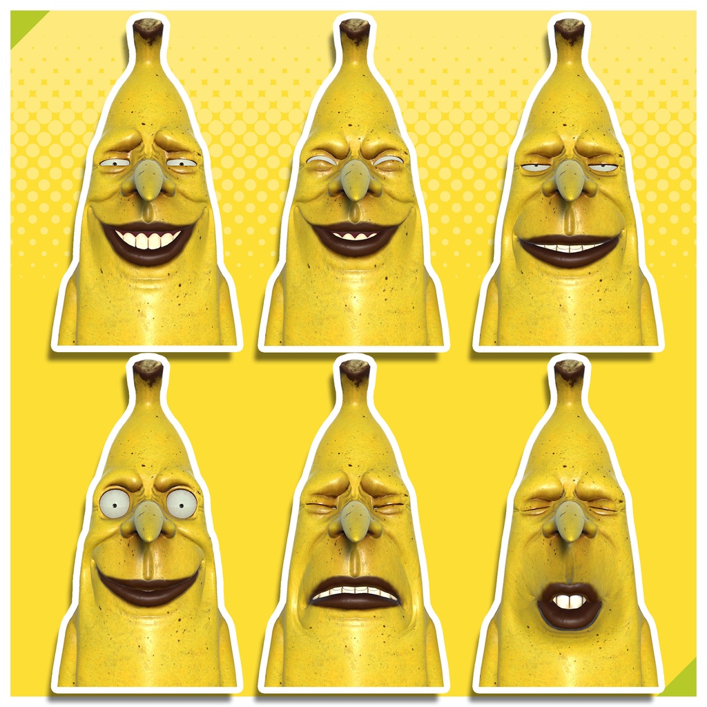 バナナ星人【オリジナル3Dモデル】