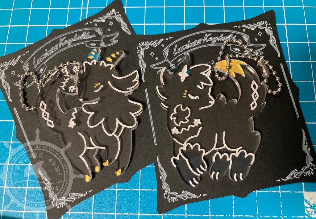 集光アクリルキーホルダー