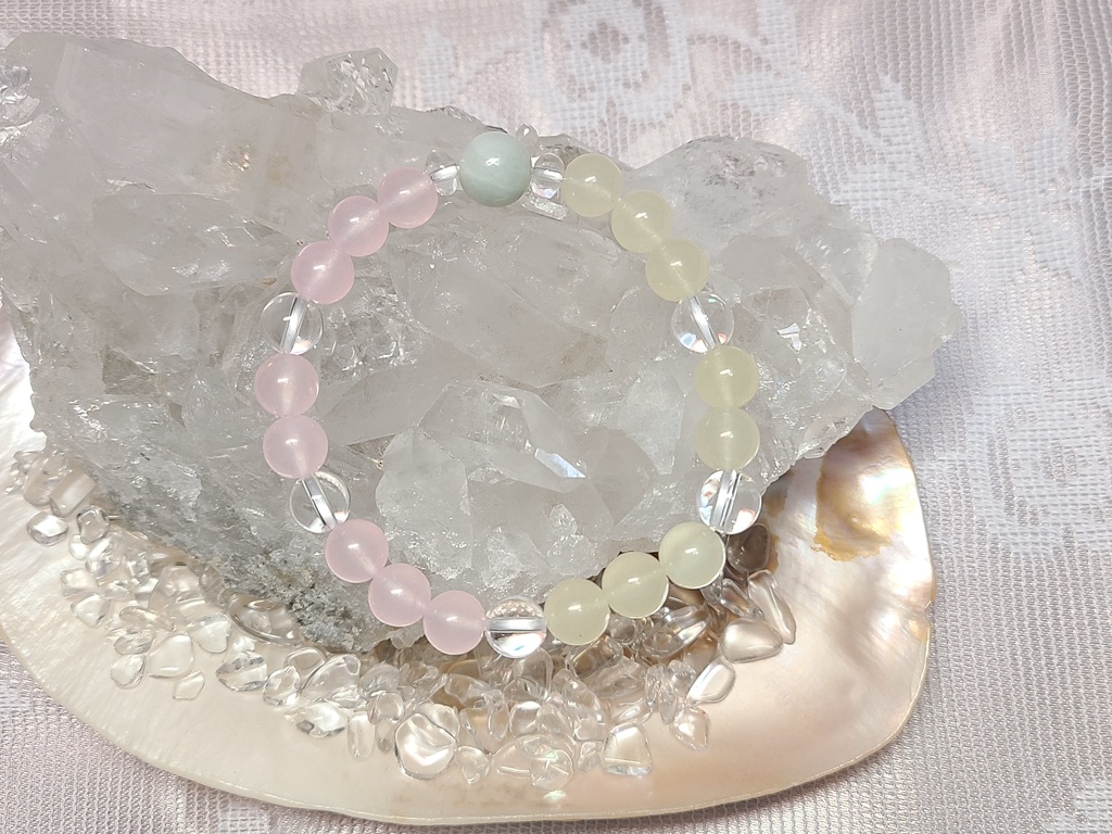 天然石ブレスレット：ユーチャン16cm