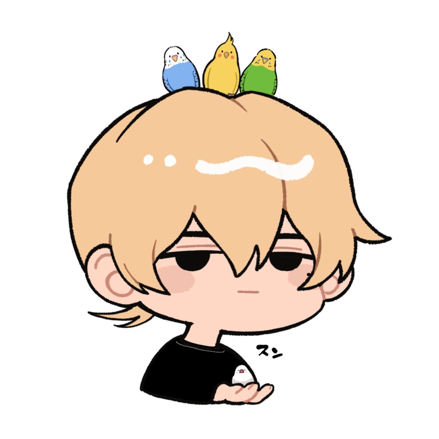 ステッカー（智将 🦜）