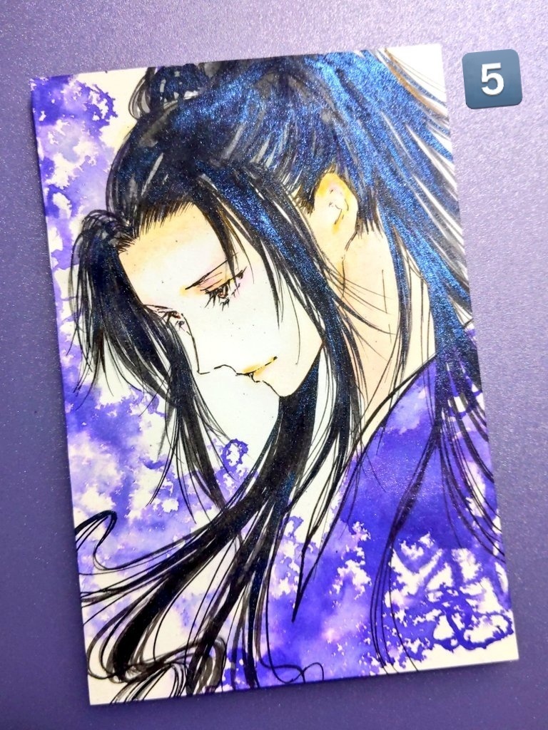 インクイラスト原画(葉書サイズ)