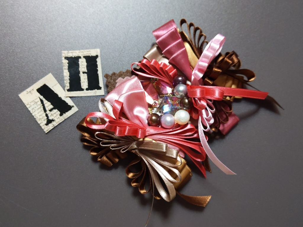 リボンコサージュ・リボンブックマーカー・ペンレスト