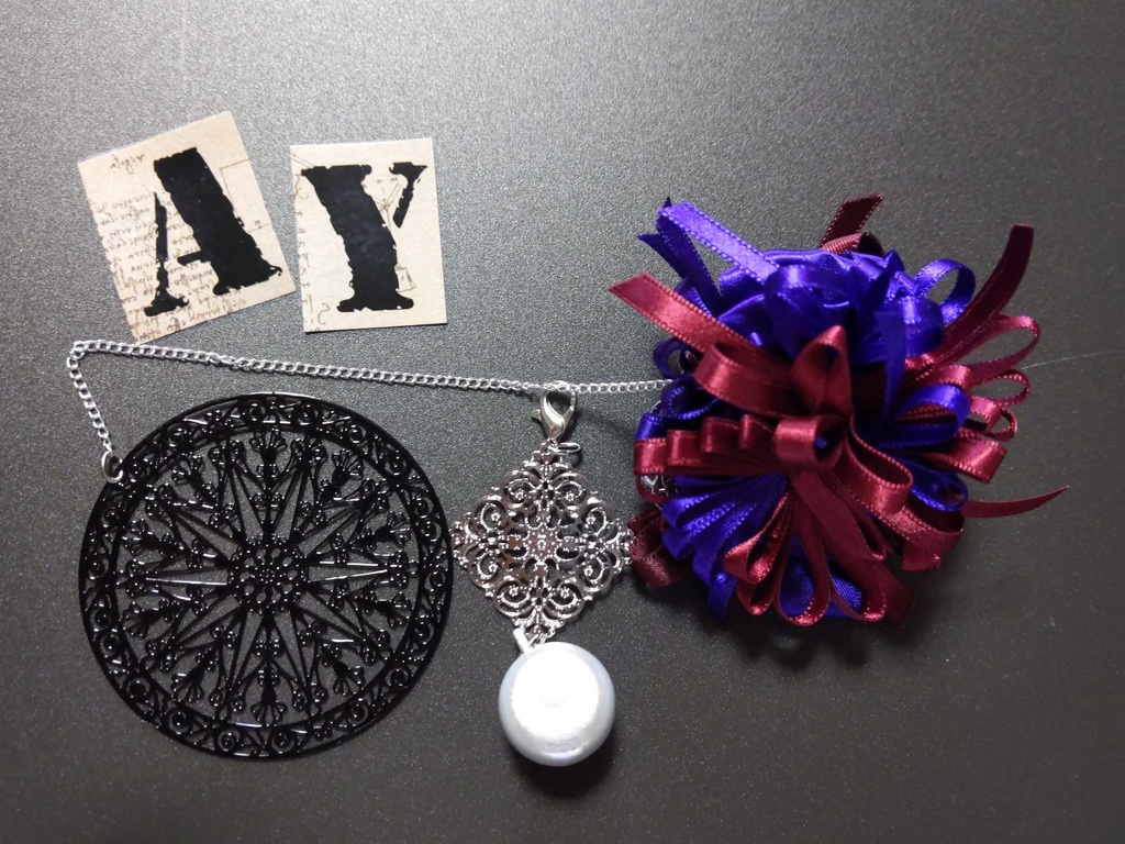 リボンコサージュ・リボンブックマーカー・ペンレスト