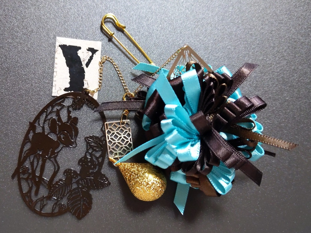 リボンコサージュ・リボンブックマーカー・ペンレスト