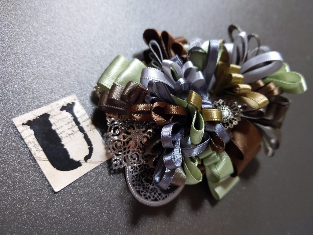 リボンコサージュ・リボンブックマーカー・ペンレスト