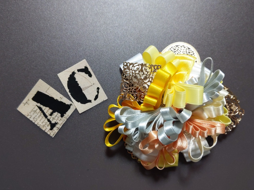 リボンコサージュ・リボンブックマーカー・ペンレスト