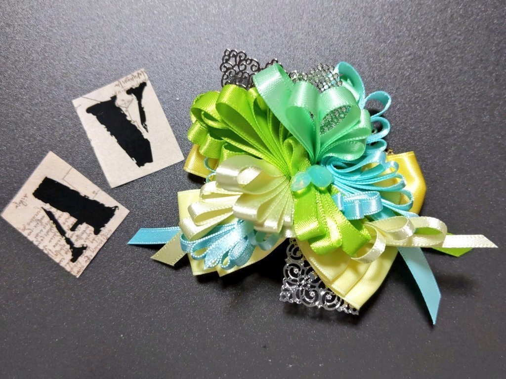 リボンコサージュ・リボンブックマーカー・ペンレスト