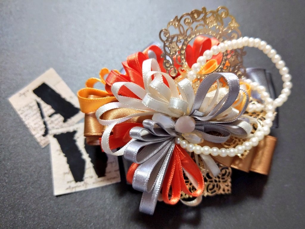 リボンコサージュ・リボンブックマーカー・ペンレスト