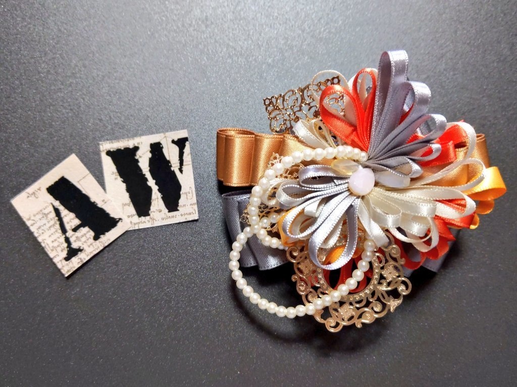 リボンコサージュ・リボンブックマーカー・ペンレスト