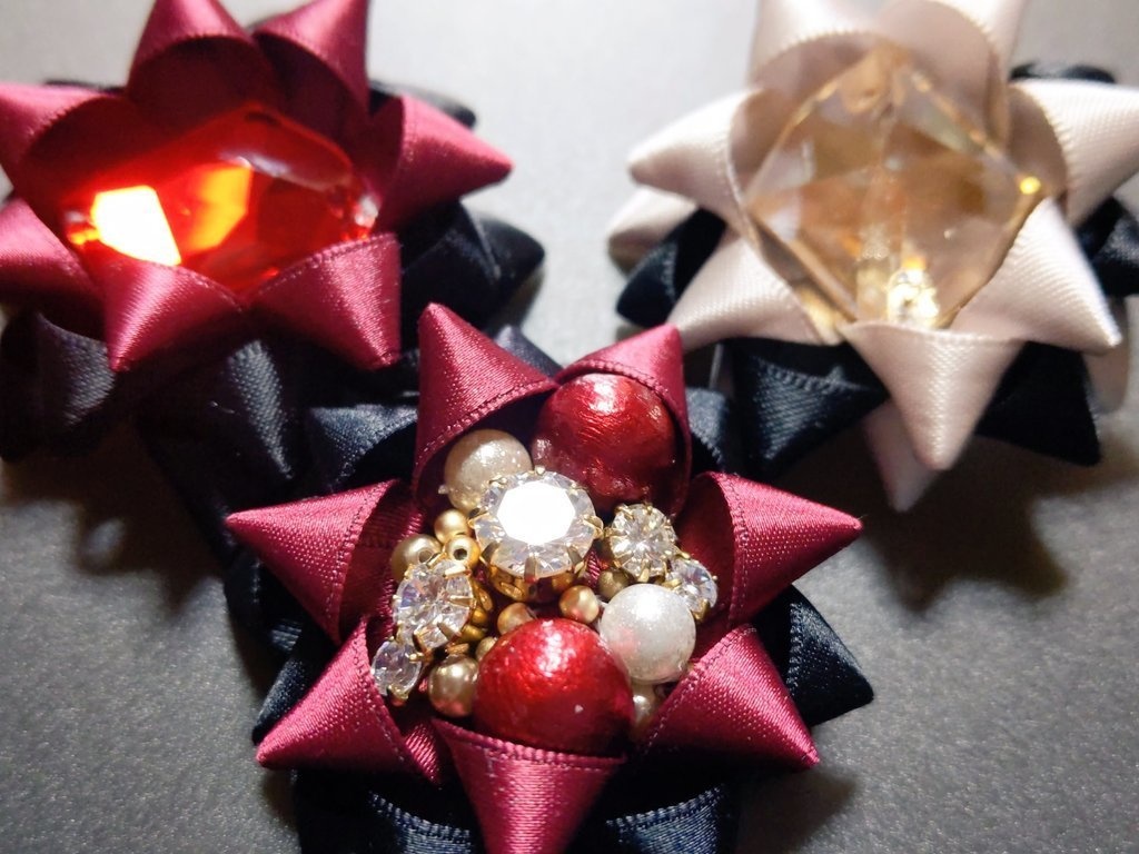 シックカラー❥リボンコサージュ兼ペンレスト