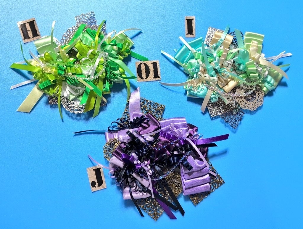 シックカラー❥リボンコサージュ兼ペンレスト