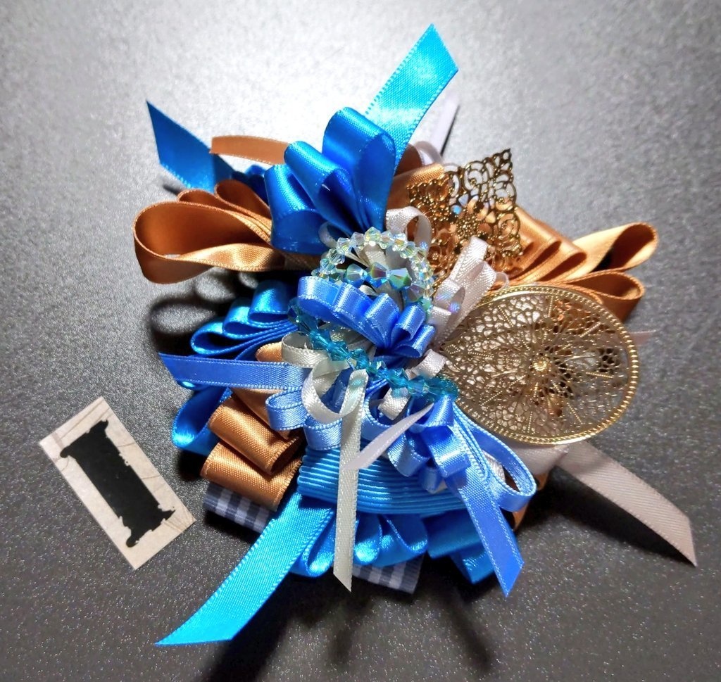 シックカラー❥リボンコサージュ兼ペンレスト