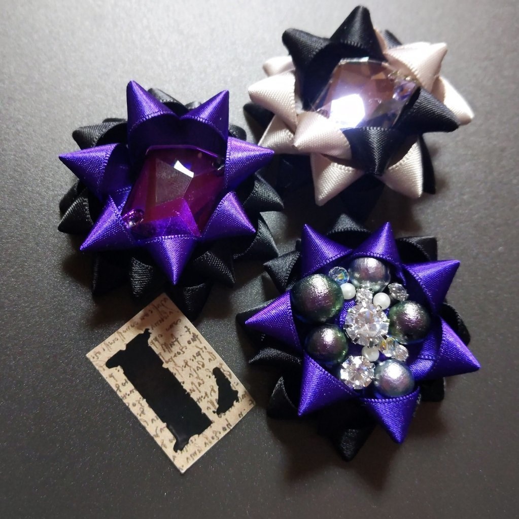 シックカラー❥リボンコサージュ兼ペンレスト