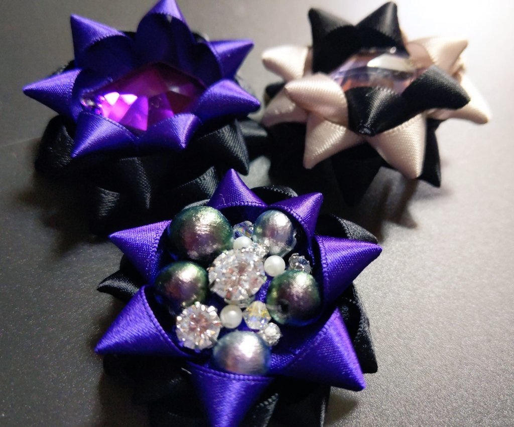 シックカラー❥リボンコサージュ兼ペンレスト