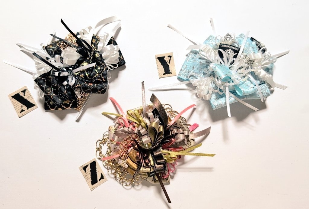 2025年8、9月新作※ペンレスト兼コサージュ