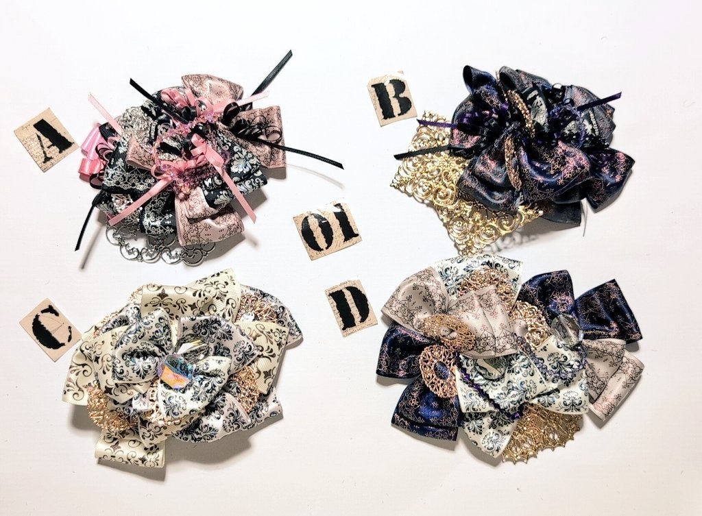 2025年8、9月新作※ペンレスト兼コサージュ