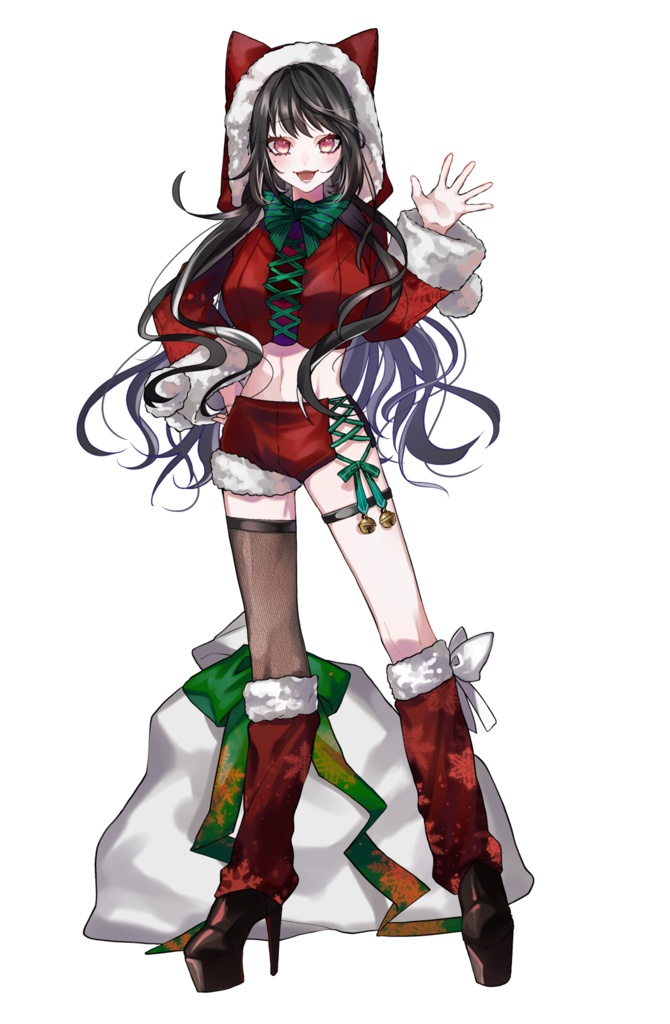 泡猫のクリスマスアクリルスタンド