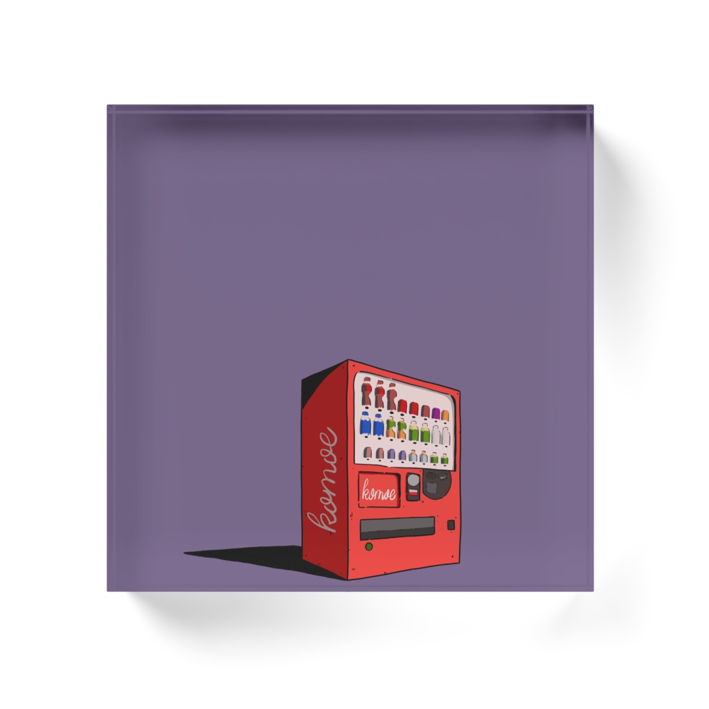 自販機 アクリルブロック