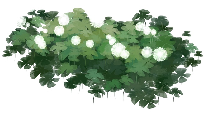 雑草（四葉）ブラシ