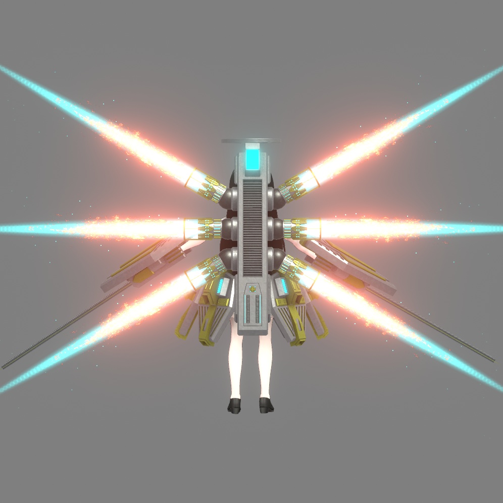 【VRC向け】高機動戦用ユニット「アルヒアンゲルスA型」