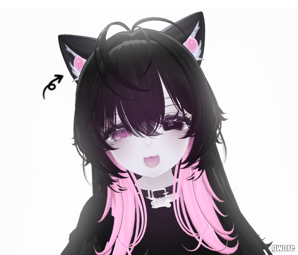 eye cat ears ♡.*