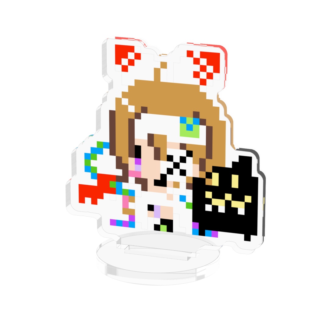 ハロウィンガンバンテインドット絵アクリルフィギュア