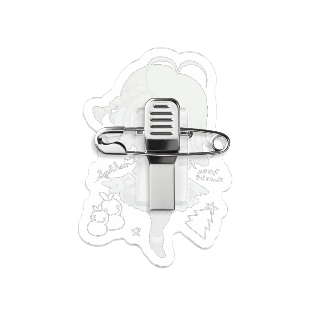 クリスマスシタアクリルバッジ