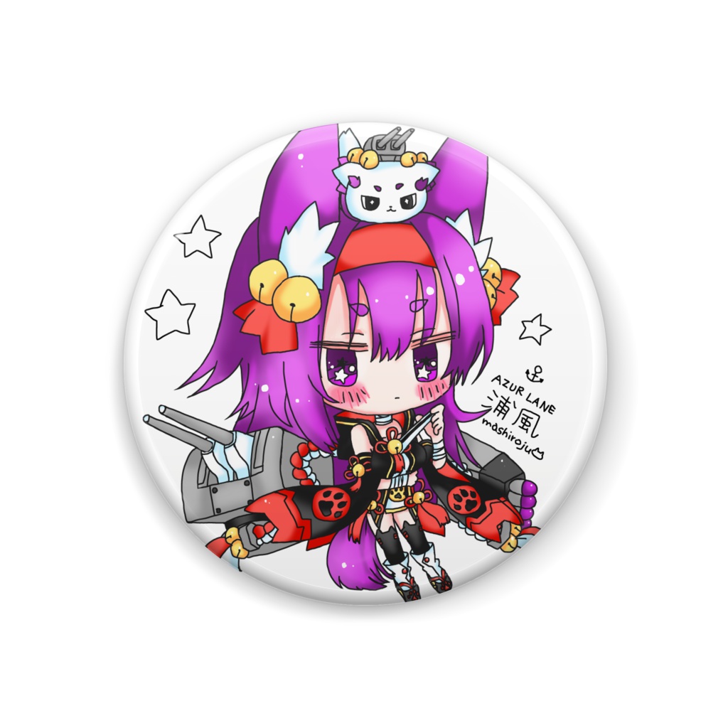 アズールレーン 浦風 缶バッジ アズレン