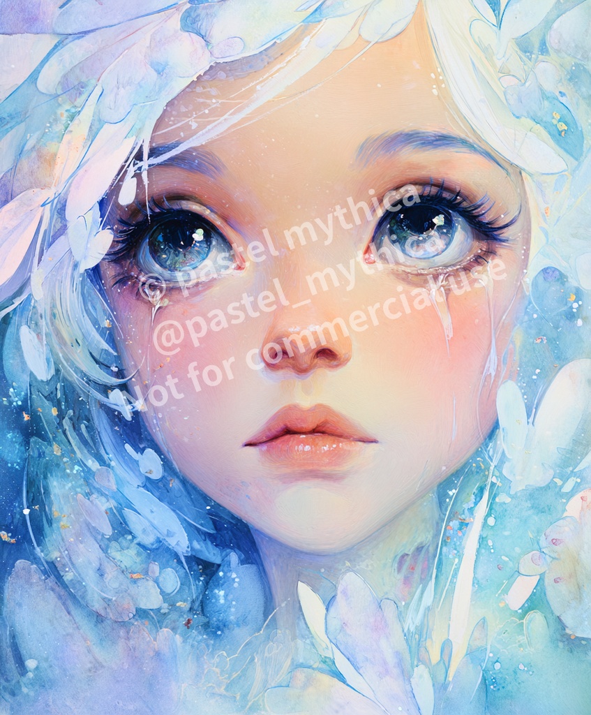 【個人利用限定】透明な祈りのゆく先-AIファンタジーイラスト