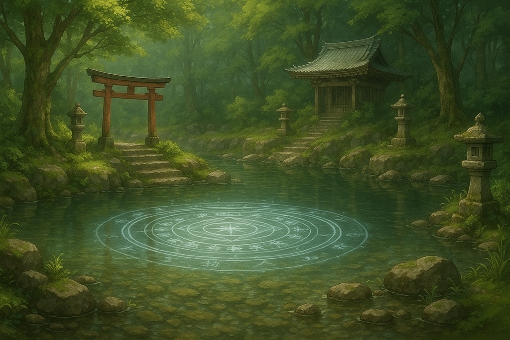 和幻想 背景素材&TCG素材パック ─ 光と和が織りなす背景、華麗フレーム