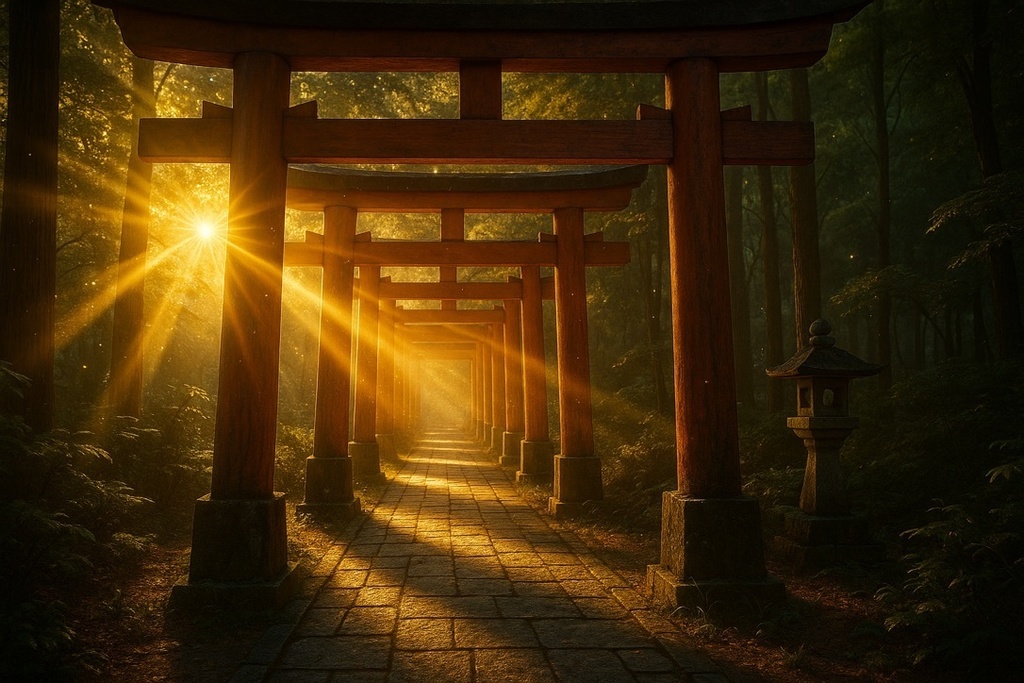 和幻想 背景素材&TCG素材パック ─ 光と和が織りなす背景、華麗フレーム