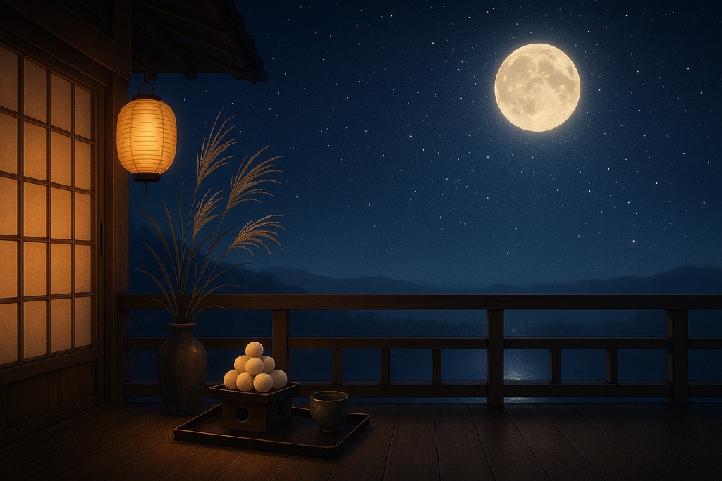 【和×秋夜】配信用背景+透過小物+秋雨APNG/WEBM|秋灯の縁側(商用可)