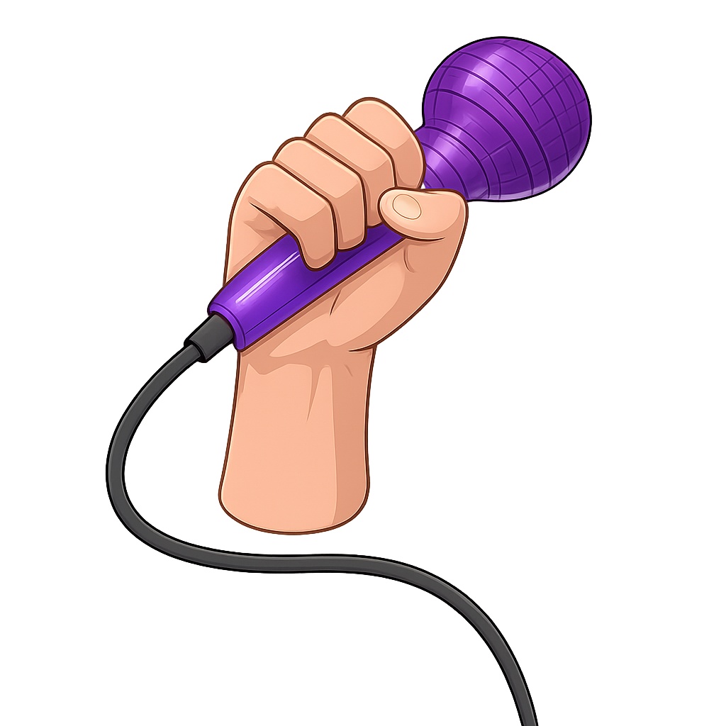 歌ってみた用マイク素材セット|VTuber/配信者向け〈透過PNG・8色・左右/男女手〉