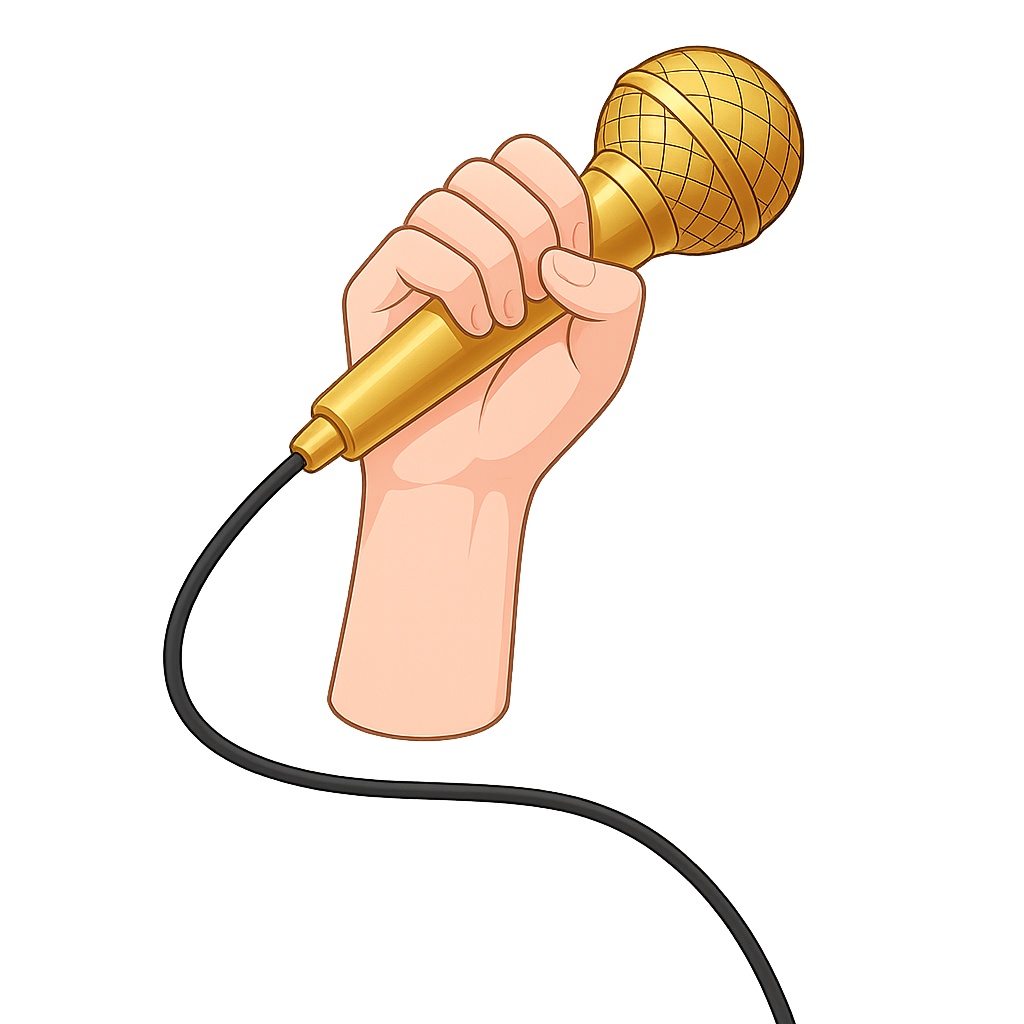 歌ってみた用マイク素材セット|VTuber/配信者向け〈透過PNG・8色・左右/男女手〉