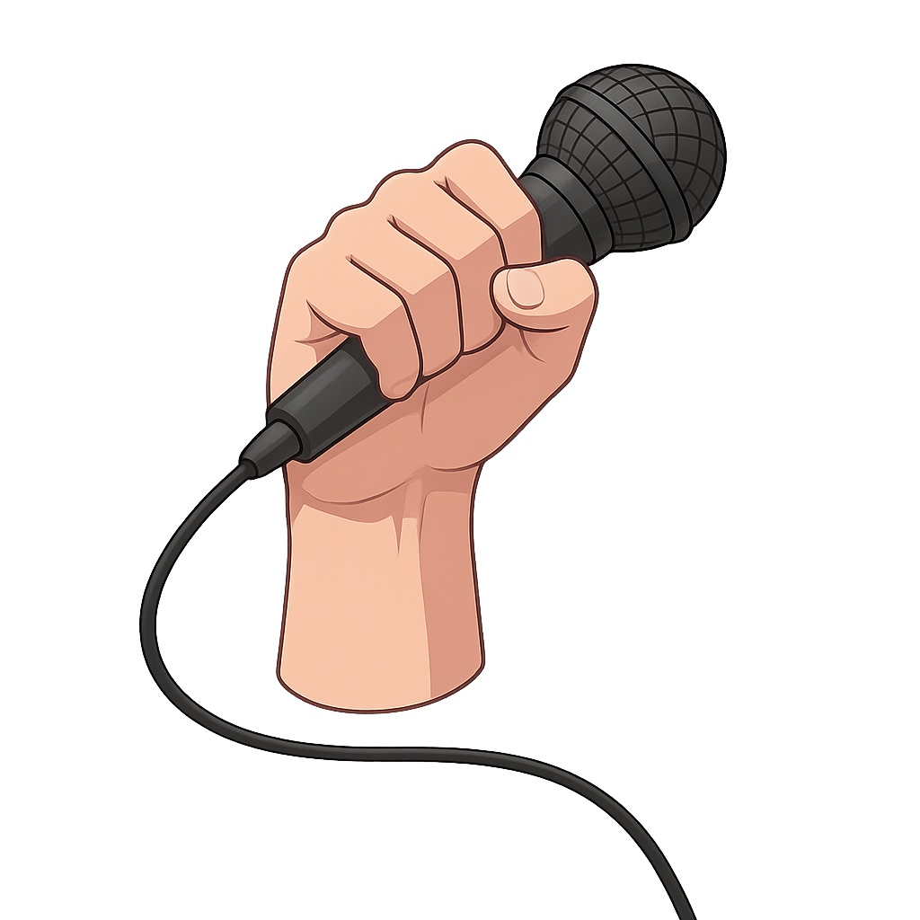 歌ってみた用マイク素材セット|VTuber/配信者向け〈透過PNG・8色・左右/男女手〉