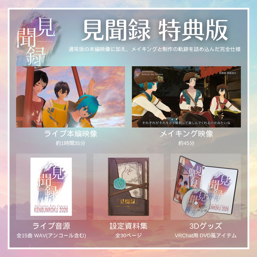 【VRChatライブ映像】「見聞録 -Alternoise Solo Concert- 2026」